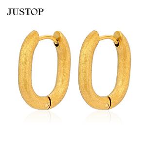 Aros de moda OEM/OEM, impermeables, de acero inoxidable, chapados en oro, hipoalergénicos, proveedor de joyería de moda, aretes de aro dorados - Product Image 4