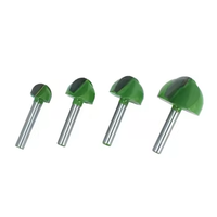 Ensemble de mèches de routeur en bois de haute qualité outils de fraise en carbure avec tiges de 1/2 "1/4" 6mm CNC V Bit plat rond pour le travail du bois