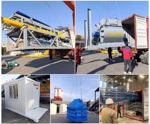 Sabit HZS90 taşınabilir beton karıştırma istasyonu beton mikser tesisi - Product Image 6