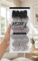 Sac à fermeture éclair en PVC transparent personnalisé pour l'emballage de perruques et d'extensions de cheveux, avec logo