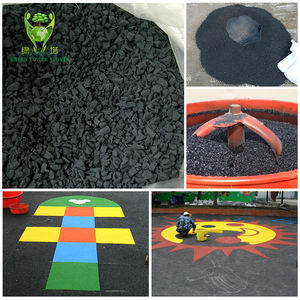 Granulés de caoutchouc recyclé noir 1-4 mm, caoutchouc SBR en miettes pour aire de jeux, jardin d'enfants, allée, <span class=keywords><strong>gazon</strong></span> artificiel, remplissage de terrain de football - Product Image 5