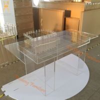 Event Möbel Transparent Acryl Hochzeit Tisch Rechteck