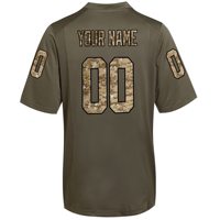 Logo personnalisé 100% Maillot uniforme de football américain en polyester Chemises de sport respirantes à séchage rapide avec technique de sublimation