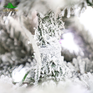 Nouvelle Conception Arbre de Noël Artificiel en PVC de Haute Qualité de 2,1 m avec Effet Neige et Lumières Incandescentes, sur Pied - Product Image 5