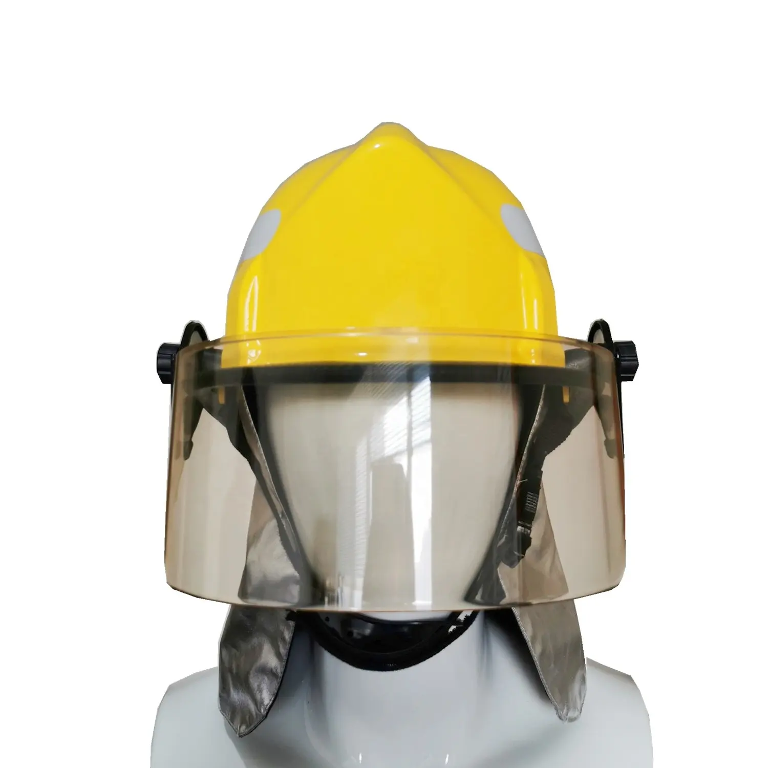 Bullard firefighting helmet CE approved with soft neck guard