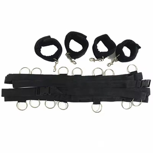 Kit de bondage BDSM de haute qualité pour chambre à coucher, avec sangles d'ouverture des jambes, entraves de lit et menottes, étanche, OEM pour couples - Product Image 2