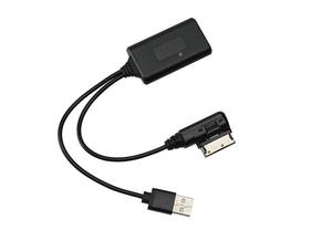 奥迪汽车批发黑色汽车蓝牙模块2合1辅助接收器音频适配器电缆 - Product Image 2