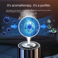 Nouveau diffuseur d'aromathérapie haut de gamme en alliage métallique pour grille d'aération de voiture, design ciel étoilé, porte-gobelet intelligent, parfum longue durée