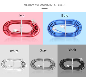 2464 22AWG RJ11 Câble téléphonique 4 broches 6P4C Cordon de ligne téléphonique d'alimentation - Product Image 6