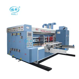 HUALI Automatic corrugated carton box printing slotting rotary die cutting machine carton box printing machine