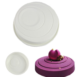 Round <b>Silicone</b> Mousse Mold 220x37mm <b>Baking</b> Cake Mold For DIY Chocolate Desserts - Product Image 1