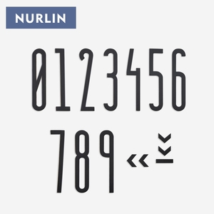 Plaques <span class=keywords><strong>de</strong></span> numéro <span class=keywords><strong>de</strong></span> <span class=keywords><strong>maison</strong></span> Nurlin 70 mm en laiton noir, pour <span class=keywords><strong>adresse</strong></span> d'appartement et boîte aux lettres, avec ruban adhésif double face - Product Image 2