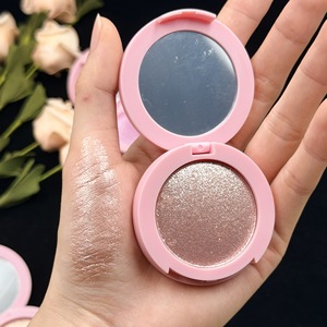 <span class=keywords><strong>Bronzer</strong></span> et illuminateur personnalisés avec logo, pressés pour le visage, 5 couleurs, sans logo, illuminateur scintillant, texture crème poudre, maquillage du visage - Product Image 3
