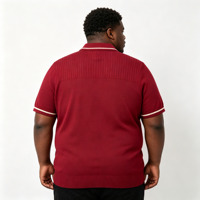 Polo en tricot jacquard à manches courtes personnalisé pour homme, pull en tricot pour homme, sweats pour homme