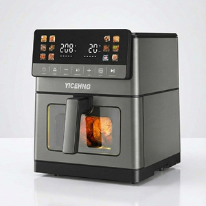 <span class=keywords><strong>Friteuse</strong></span> à air numérique en acier inoxydable 10L, <span class=keywords><strong>friteuse</strong></span> électrique pour usage domestique, 12 programmes, sans huile, double chauffage, CE CB GS ETL - Product Image 1