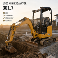 Mini-excavatrice sur chenilles d'occasion 301.7 2022, peinture d'origine usine, avec télécommande, pour aménagement paysager et travaux de terrassement - Offre Spéciale