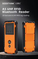 Lecteur RFID UHF portable BT avec scanner de codes-barres - 5600 mAh, ISO18000-6C, longue portée, IP65, 14h d'autonomie pour la gestion des actifs