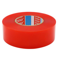 Ruban adhésif double face Tesa 4965 en PET acrylique, film polyester rouge, résistant à la chaleur, thermofusible, sensible à la pression