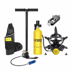 RS Nuova Mini Bombola da Sub da 1L DIDEEP X4000pro+ Accessori per Nuoto e Immersione Bombola d'Aria Polmonare con Maschera Integrale e Pompa - Product Image 1