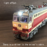 Kereta Api Mainan Skala Lokomotif Listrik RUIKU SS7C untuk Anak-Anak, Kereta Api Logam, Mainan Kereta Api Alloy untuk Anak-Anak