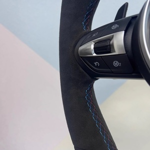 Volant en cuir automobile de style sport pour BMW Série <span class=keywords><strong>3</strong></span> Série 5 F30 F20 E90 E91 E92 E93 X5 X6 F10 - Product Image 3