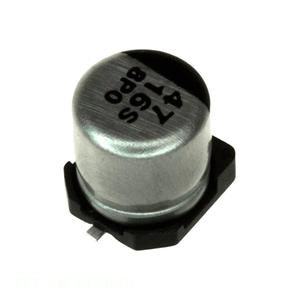 ตัวเก็บประจุแบบติดพื้นผิว ECE-V1CA470WR ช่องตัวเก็บประจุแบบสารส้ม47 uF 20% 16V SMD 47 uF - Product Image 1