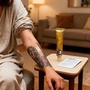 Crema Blanca para Tatuajes, Bálsamo para el Cuidado Posterior del Tatuaje, Crema con Vitaminas para el Cuidado Posterior del Tatuaje - Product Image 6