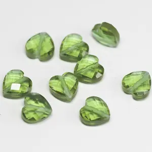 6*6mm heart shape color change glass stone for Turkey Created Zultanite Stones for Jewelry
