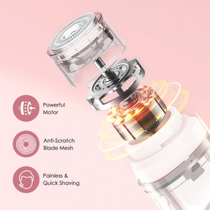 เครื่องโกนขนไฟฟ้าไร้สายกันน้ำ IPX7 สำหรับผู้หญิง เครื่องกำจัดขนบนใบหน้าแบบไม่เจ็บปวด เครื่องกำจัดขนตามร่างกาย บริเวณมือ ขา และบิกินี่ - Product Image 4