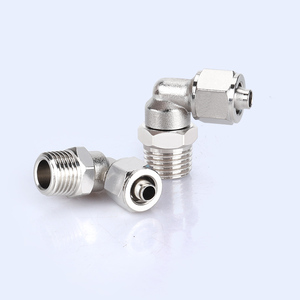 Phụ kiện ống khí nén kết nối nhanh bằng đồng dày, pl4/6/8/10/12-01/02/04/PT1/8 PT1/4 PT3/8 PT1/2 có xoay 360 ° - Product Image 4