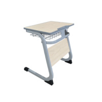 Meubles scolaires environnementaux modernes, ensemble de table et de chaises en métal pour étudiants universitaires, idéal pour le confort des élèves