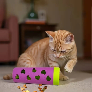 Interaktives Snack-Spielzeug für Hunde und Katzen zum Rollen und Schieben, Trainiert Ihr Haustier, Interaktive Fütterung zur Verlangsamung des Fressens für Mittelgroße Rassen - Product Image 1