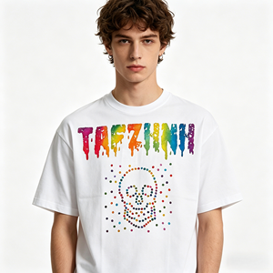 Camiseta de algodón 100% con lavado ácido, extragrande, lisa, sin estampado, para hombre y mujer, de fabricante, talla deportiva. - Product Image 1
