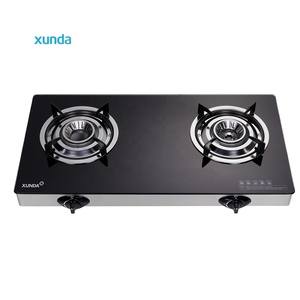 Cuisinière à gaz Xunda en verre trempé <span class=keywords><strong>2</strong></span> brûleurs Économie d'énergie Haute puissance de feu Nettoyage facile Outil de cuisine ménager - Product Image 2