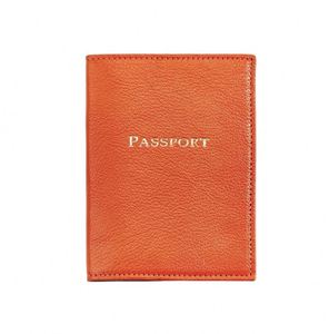 Funda de Pasaporte de Cuero Genuino Hecha a Mano al por Mayor, de Lujo, Personalizada, con Protección RFID, Billetera Bifold para Tarjetas de Crédito para Hombre - Product Image 3