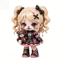 Figurine de collection artistique en PVC et ABS, personnalisée, style Clown Souriant, boîte mystère, 12 cm, certifiée ISO, cadeau tendance pour adolescents