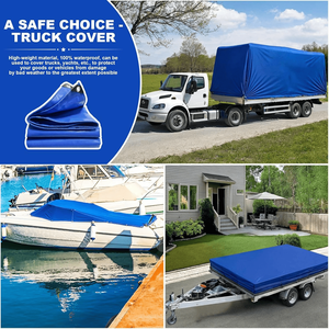 Bâche de camion anti-statique en tissu Ripstop 550-900+ g/m² enduit <span class=keywords><strong>PVC</strong></span> avec anneaux en D pour le transport - Product Image 2