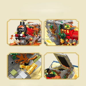 Jie Star 9059 <span class=keywords><strong>Livre</strong></span> <span class=keywords><strong>Pop</strong></span>-<span class=keywords><strong>up</strong></span> Train Express Créativité Briques Assemblage Modèle Jouets pour Enfants Cadeau d'Anniversaire Ensembles de Blocs de Construction - Product Image 4