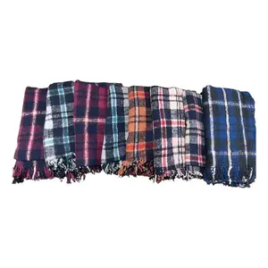 Colap Cubrecamas Tamaño Matrimonial, Gruesos, de Lana, Acrílico y Poliéster, Ecológicos, con Patrón Tejido Tradicional - Product Image 3