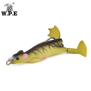 W.P.E 12g 9cm Bionic Big Mouse 8 couleurs <span class=keywords><strong>leurre</strong></span> de pêche Surface flottante pêche à la traîne Double crochet barbelé Silicone plongée grenouille <span class=keywords><strong>leurre</strong></span> - Product Image 6