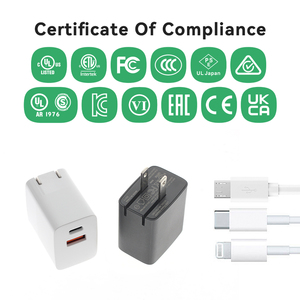 ที่ชาร์จเร็ว Super MINI <span class=keywords><strong>20W</strong></span> พอร์ตคู่ชาร์จเร็ว PD ขนาดกะทัดรัดสำหรับ <span class=keywords><strong>iPhone</strong></span> 12 11 XR <span class=keywords><strong>XS</strong></span> X สำหรับ Galaxy S10สำหรับ Pad - Product Image 3