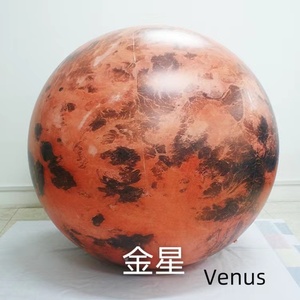 Globo Inflable LED con Forma de Planeta Tierra, Luna, <span class=keywords><strong>Marte</strong></span> y Saturno, Globo Gigante de Helio para Publicidad - Product Image 2