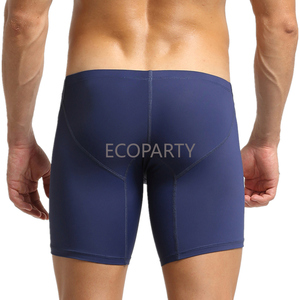 <span class=keywords><strong>SEOBEAN</strong></span> hommes confort Fit longues jambes Boxer slips doux Stretch sous-vêtements de sport hommes boxeurs solide glace soie caleçon Boxer Shorts - Product Image 2