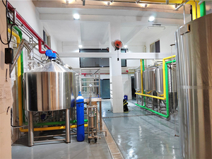 Thép không gỉ Micro Nhà máy bia 500l/1000L/1500L công nghiệp bia thiết bị sản xuất bia PLC tàu Áp lực bơm cho nhà máy bia thủ công - Product Image 4