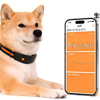 Collier intelligent pour animaux de compagnie avec GPS, moniteur de santé de qualité médicale, fréquence cardiaque, respiration, appels vocaux 4G, suivi d'activité et de calories pour chiens et chats