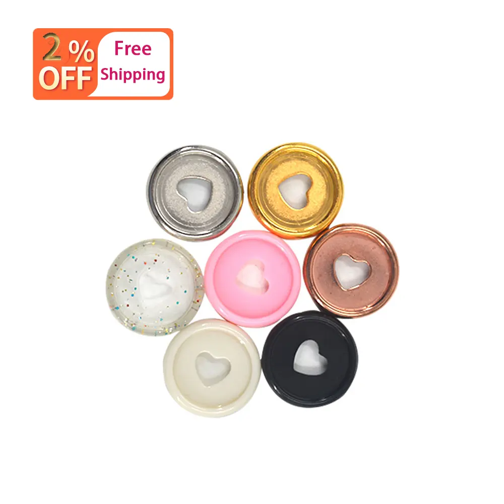 Free Shipping Colorful Heart Binder Rings 360 Degree Round Binding Ring Buckle Plastic Metallic Disc