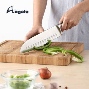 الأفضل مبيعًا جودة 8 بوصة سكاكين طاه من الفولاذ المقاوم للصدأ مقبض خشب باكا وصديقا للموضة على الطراز الحديث مع صندوق تعبئة - Product Image 4