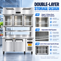Équipement de réfrigération et de congélation commercial pour cuisine de restaurant avec acier inoxydable, garantie 1 an