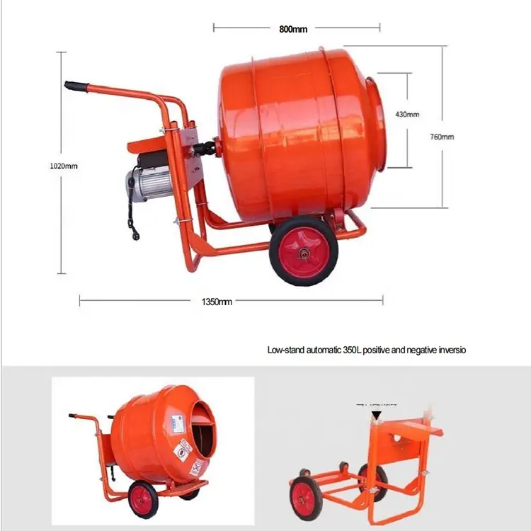 Petite bétonnière à usage de laboratoire Bétonnière électrique Moteur Portable Philippines petite capacité Bétonnière domestique