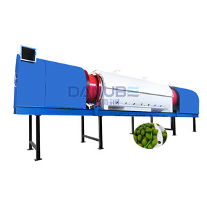 Machine de pyrolyse de biochar à entrée et sortie automatiques, carboniseur rotatif de charbon de bois de noix de coco et de marc d'olive - Product Image 1